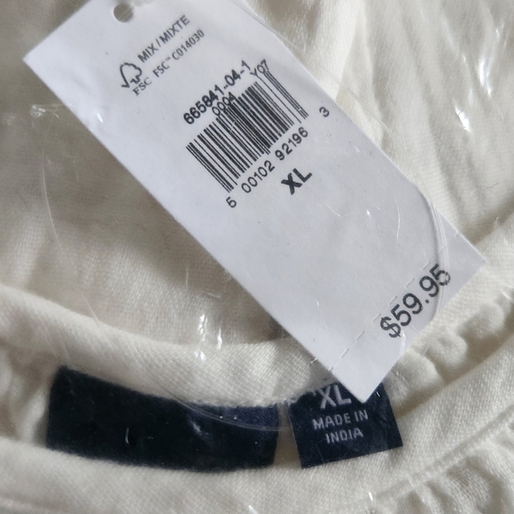 GAP 'New White' Crinkle Gauze Mini Dress Airy Flutter Sleeve Pockets Size XL NWT - Picture 11 of 14